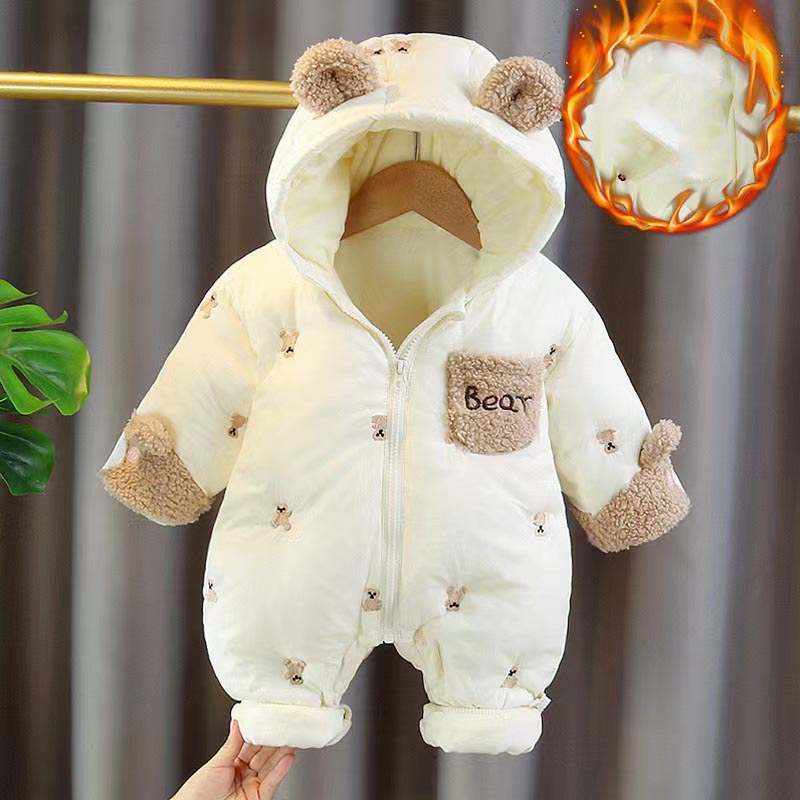 Baby Clothing Online - Зимний комбинезон для новорожденных, утепленный хлопковый