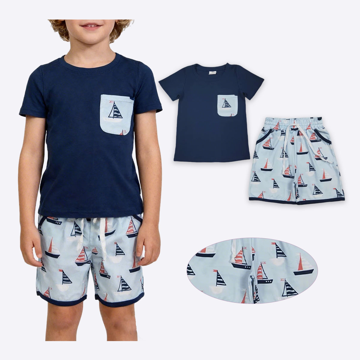 Baby Clothing Wholesale - Комплект одежды для малышей: футболка с