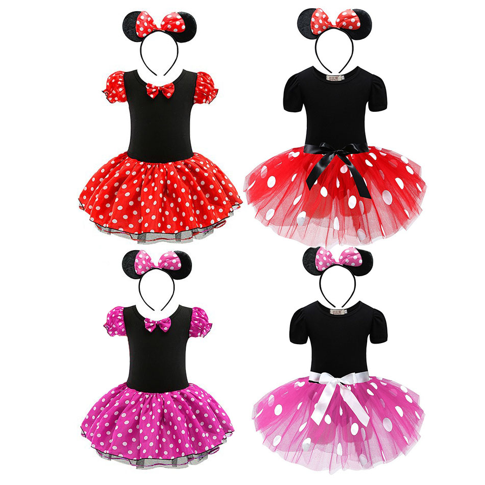 Baby Xmas Clothing - Детское летнее платье-пачка в горошек, с