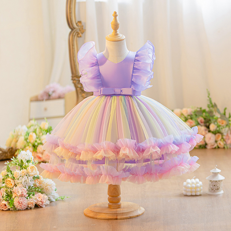 Новое детское сетчатое платье  – обзор и цена Baby Xmas Clothing