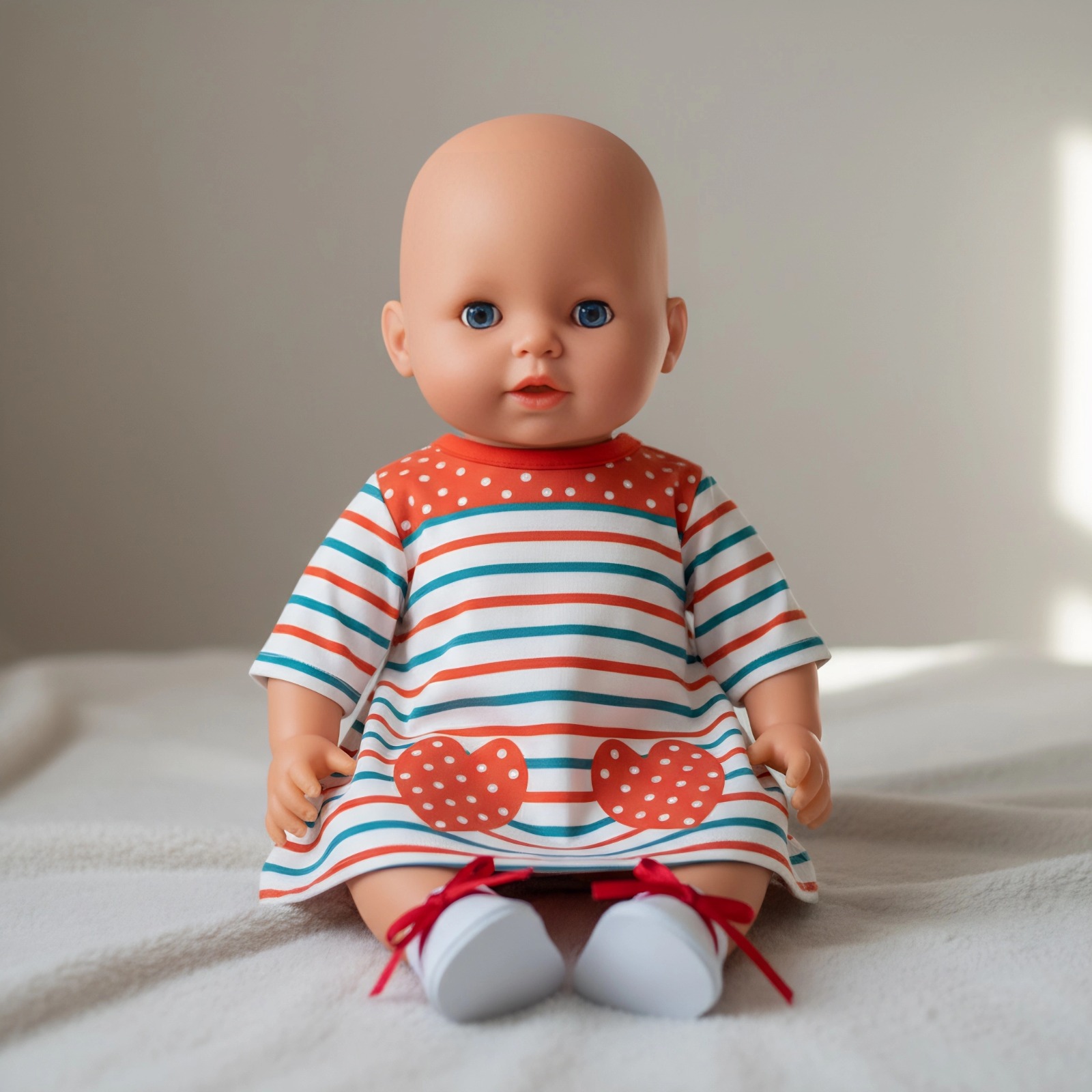 Милое платье для куклы 43 см,  – обзор и цена Baby Xmas Clothing